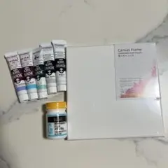 ファーストアート　キャンバス　絵の具　セット