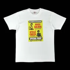 新品 ロッキー VS アポロ クリード ボクシング試合 スタローン映画 Tシャツ