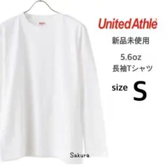 ユナイテッドアスレ 新品未使用 5.6oz 長袖Tシャツ ホワイト Sサイズ