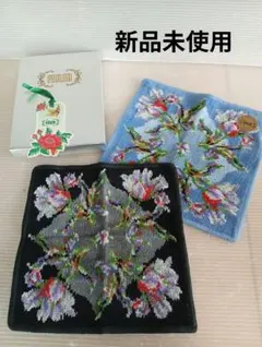 【新品未使用】FEILER フェイラー タオルハンカチ 2枚セット 花柄