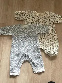 PETIT BATEAU ロンパース 2点セット