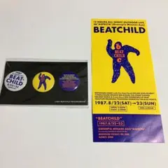 ビートチャイルド　BEAT CHILD 缶バッジ　チケット　セット