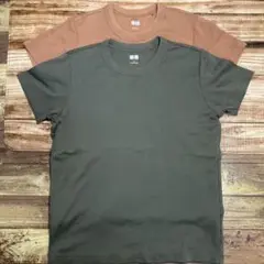 UNIQLO ユニクロU 秋色クルーネックTシャツ サイズL 2枚セット　半袖
