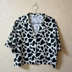 SHEL'TTER シェルター 半袖 柄シャツ トップス ホルスタイン柄のサムネイル