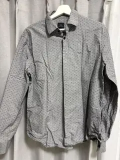 AIX グレー ドット柄 長袖シャツ ARMANI EXCHANGE