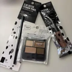 アイブロウペンシル アイシャドウパレット アイブロウマスカラ 3点コスメまとめ売のサムネイル