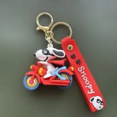 未使用　スヌーピー バイク　キーホルダー