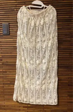 レース レイヤードスカート ホワイトのサムネイル