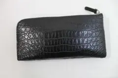 ▼最終値下げ！★ヘンローン社 クロコダイル長財布 ヘンローン社製 クロコダイル長財布 黒 シャイニングクロコ 高級感