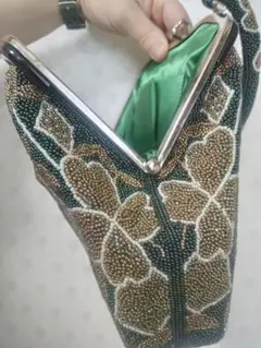 昭和レトロビンテージ ビーズ刺繍バッグ