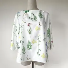極美品 銀座マギー チュニック ブラウス リバティ 花柄 草木 11号