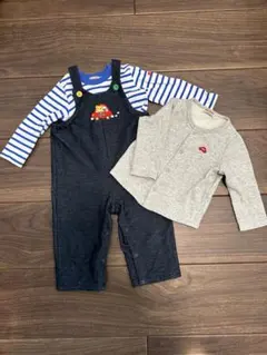 ミキハウス ロンパース・カバーオールセット