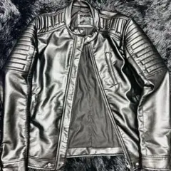 ZARA シングルライダースバイカージャケットのサムネイル