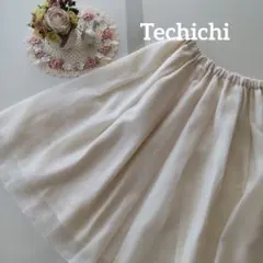 Techichi アイボリーのふんわりシフォンスカート
