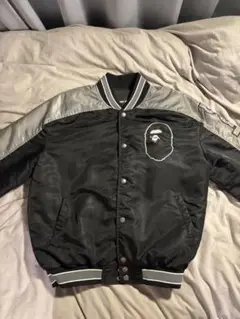 BAPE エイプ　スタジャン　ナイロン　ジャケット　ロゴ