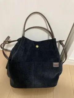 コーデュロイ　ショルダー　バッグ