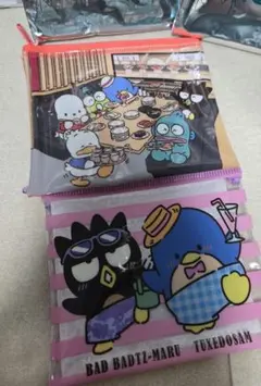 はぴだんぶい スシロー　ポーチ2個セット