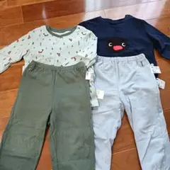 ユニクロ 長袖パジャマ 上下セット 90