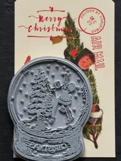 X-mas プチSALE!! mic moc スタンプ スノードーム.B