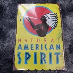 NATURAL AMERICAN SPIRIT 看板 レトロ 30×20