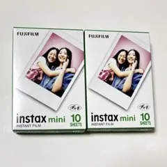 富士フィルム　instax mini チェキフィルム　10枚入り　2箱セット