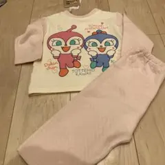 アンパンマン ベビーパジャマ 80cm ピンク 前後無両方デザインあり