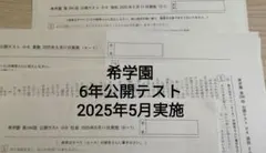 2026年最新】希学園 公開テスト 小3の人気アイテム - メルカリ