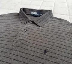 Polo by Ralph Lauren 長袖ポロシャツ グレー 表記XL
