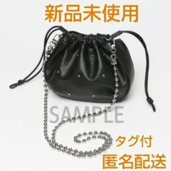 新品 ニコアンド niko and オリジナルスタッズチェーンショルダーバッグ