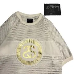 00's stussy メッシュ ビッグロゴ 半袖トップスのサムネイル