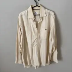 LACOSTE ライトベージュ　ビッグサイズ　コットン　薄手 シャツ　42