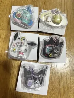 サンリオ パッケージチャーム クロミ プリン ポチャッコ ハンギョドン ばつ丸