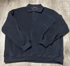 【ETELIO】　カットコーデュロイポロシャツ Ｍサイズ　ブルー