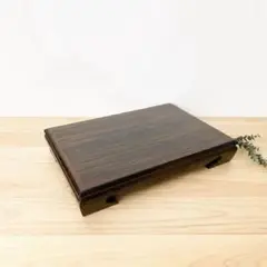 L224」長期保管品 煎茶道具 唐木 紫檀 四方煎茶盆 - メルカリ