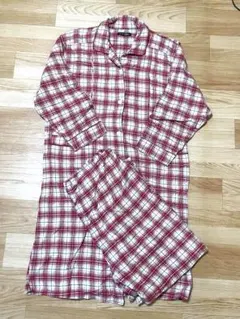 エンジェリーべ 赤と白のチェック柄  マタニティパジャマ