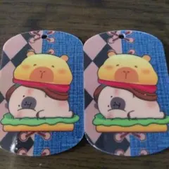 ハンバーガーモチーフ プレート 2個セット