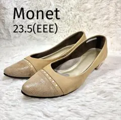 Monet パンプス スウェードスタッズ　チャンキーヒール23.5cm EEEのサムネイル