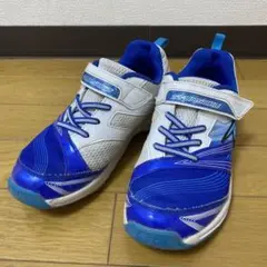 シュンソク 青白 スニーカー　22.0EE 21.5 21.0 白系　ブルー系