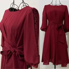 【新品タグ付き】axes femme フォーマル ドレス ワインレッド