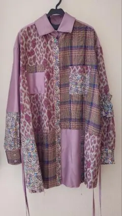 rurumu: るるむう　／　パッチワークオーバーシャツ