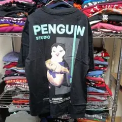 1新品海外製ペンギン魚SサイズロゴTシャツメンズ男女兼用キャラクターのサムネイル