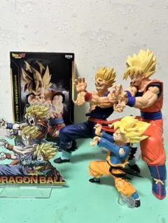 ドラゴンボール 一番くじ 親子三代かめはめ波セット アクスタ付き