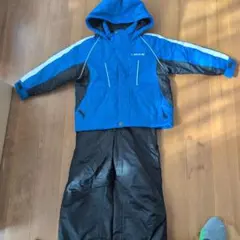 子供用スキーウェア 青と黒 防水　2セット