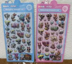 ぷっくりシール/パワパフ/2点セット