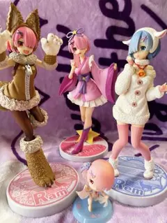 リゼロ レム ラム フィギュア 4点まとめ売り