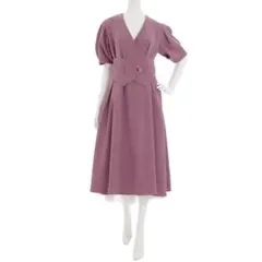 ラグナムーン カシュクールベルトワンピース 2WAY フォーマル 結婚式