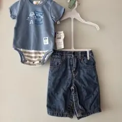 Toy Story エイリアンロンパース（未使用）とショートパンツセット 70のサムネイル