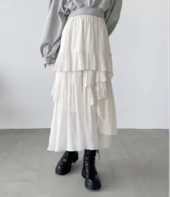 Heather ヘザー イレヘムフリルスカートのサムネイル