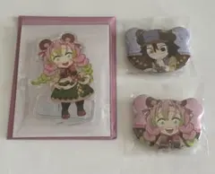 鬼滅の刃 実りの秋まつり 甘露寺蜜璃 伊黒小芭内 アクリルスタンド 缶バッジ