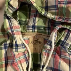 希少　HOLLISTER ホリスター フード チェックシャツ パーカー used